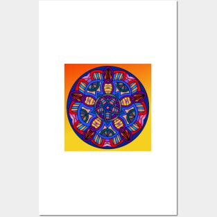 Pattern Mandalas 056 (Style:34) Posters and Art